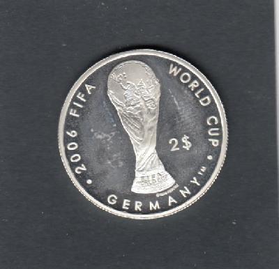 Beschrijving: 2 Dollar SOCCER GERMANY